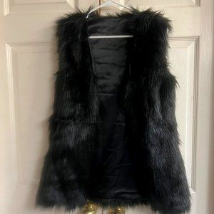 Faux Fur Open Front Vest